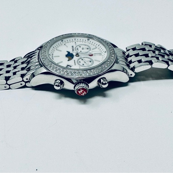 RARE MICHELE MOON PHASE JETWAY WATCH - Picture 8 of 10